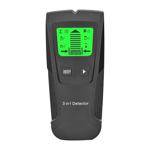 Metalldetektoren, 3-in-1-Wand-Metalldetektor, professionell, for Finden von Metall, Holz, Stollen, AC-Spannung, Live-Drahterkennung, Wandscanner, Elektrobox-Finder(Noir) von CXDSWAS