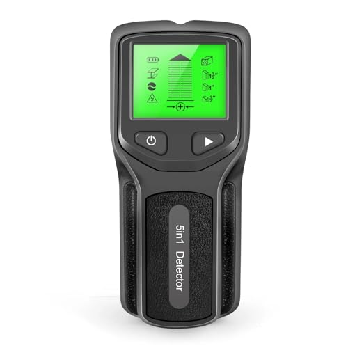 Metalldetektoren, 5 In 1 Metalldetektor Wanddetektor Wanddickenmessgerät Hintergrundbeleuchtung Wandbolzenfinder Elektronischer Wandscanner Goldfinder von CXDSWAS