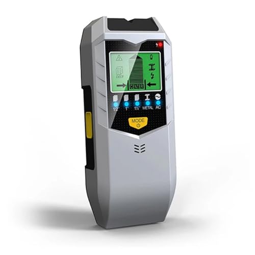 Metalldetektoren, 5in1 Wandbolzensucher Sensor Wandscanner LCD Elektronischer Detektor Kantenmitte Holz Strom Metall AC stromführende Leitungen Erkennung von CXDSWAS