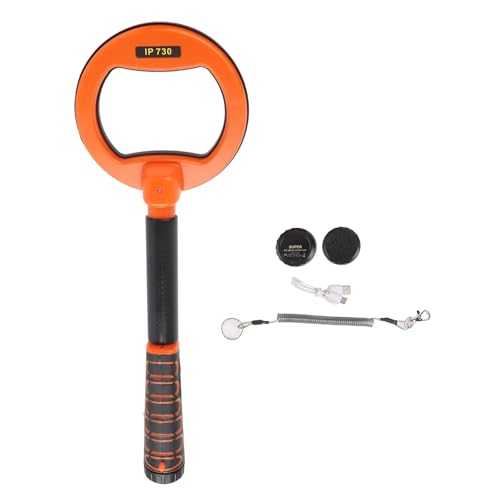 Metalldetektoren, Gold-Silber-Detektor, Unterwasser-Metalldetektor, IP68, wasserdicht, 30–60m, Handheld-ABS-Gehäuse, Gold-Silber-Detektor for Tauchen(Orange) von CXDSWAS