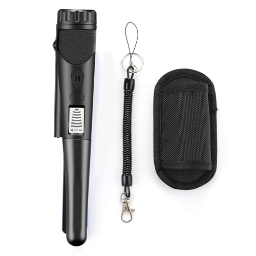 Metalldetektoren, Handheld Metall Detektor Wasserdicht Hohe Empfindlichkeit Gold Detektor Pointer Schatz Pinpointing Finder Sonde Mit LCD Bildschirm(Noir) von CXDSWAS