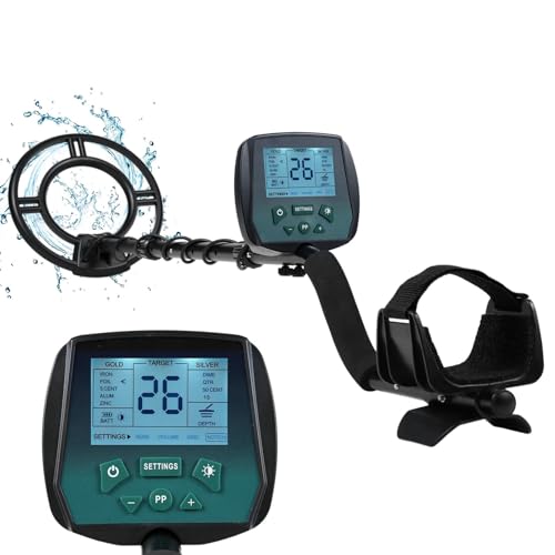 Metalldetektoren, Metalldetektoren Wasserdicht Professioneller Golddetektor mit höherer Genauigkeit mit LCD-Display 4-Modus Alle Metallscheibenkerbe von CXDSWAS