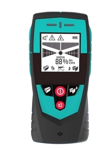 Metalldetektoren, Multifunktions-Wanddetektor-Scanner, großer Flächensensor for die Suche nach Metall-Nichtmetall-Wechselstromkabeln mit LCD-Display und Signalton von CXDSWAS