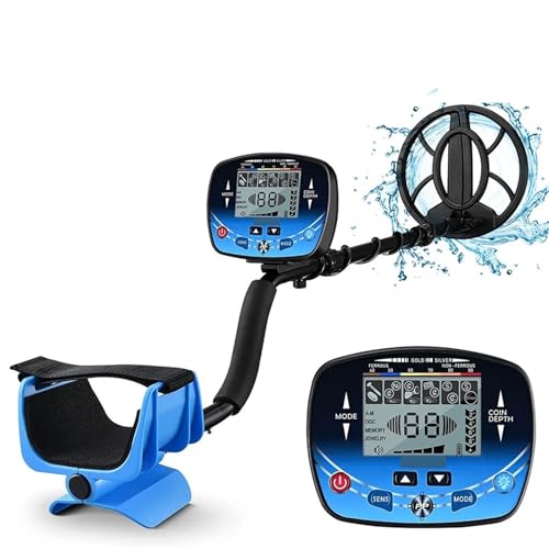 Metalldetektoren, Professioneller unterirdischer Metalldetektor mit 9,8 Zoll IP68-wasserdichter Suchspule, LCD-Display mit Hintergrundbeleuchtung von CXDSWAS