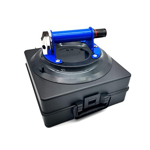 Saugnäpfe, 10-Zoll-Vakuum-Saugnapf mit langlebigem Metallgriff und ABS-Pumpe for Glasfliesen, strapazierfähiger Heber, Tragewerkzeug for Granit, Stein, Marmor, Platten(Blue metal handle) von CXDSWAS