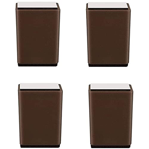 CXEGCCUF 4 Stück Kunststoff-Möbelbeine 5,1 cm, Schrankbeine quadratisch für Schrank, Sofa, Tisch, Küche, Füße als Ersatz, Bürotisch, Möbelbeine mit Bodenschonern, braun CXEGCCUF 4 Stück Kunststoff-Möbelbeine 5,1 cm, Schrankbeine quadratisch für Schrank, Sofa, Tisch, Küche, Füße als Ersatz, Bürotisch, Möbelbeine mit Bodenschonern, braun von CXEGCCUF