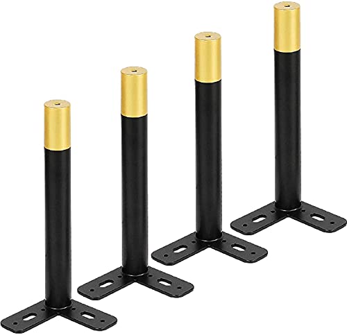 CXEGCCUF 4 Stück Möbelbeine aus Metall, modernes dreieckiges Tischbein, verstellbare Schrankfüße, Sofa-Couchtischbein aus Eisen, Ersatzteile für Fernseher, Sessel, Nachttisch, Schrank, Klei von CXEGCCUF