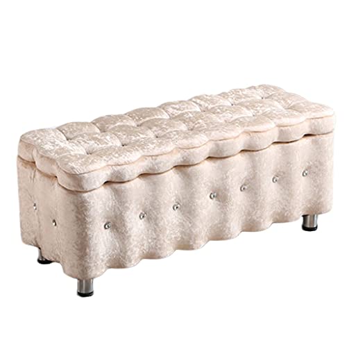 CXEGCCUF Aufbewahrungshocker-Box, rechteckiger Aufbewahrungshocker, Fußhocker mit Klappdeckel, nordische Einfachheit, Wohnzimmer-Sofabank, Schlafzimmer-Bett-Endhocker, Wohnzimmer-Schuhwechs CXEGCCUF Aufbewahrungshocker-Box, rechteckiger Aufbewahrungshocker, Fußhocker mit Klappdeckel, nordische Einfachheit, Wohnzimmer-Sofabank, Schlafzimmer-Bett-Endhocker, Wohnzimmer-Schuhwechs von CXEGCCUF