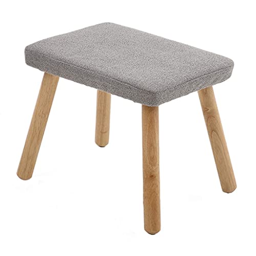 CXEGCCUF Einfacher Fußhocker aus Massivholz, Baumwolle und Leinen, gepolsterter Schminkhocker, Pouf für Wohnzimmer und Schlafzimmer,#2 CXEGCCUF Einfacher Fußhocker aus Massivholz, Baumwolle und Leinen, gepolsterter Schminkhocker, Pouf für Wohnzimmer und Schlafzimmer,#2 von CXEGCCUF