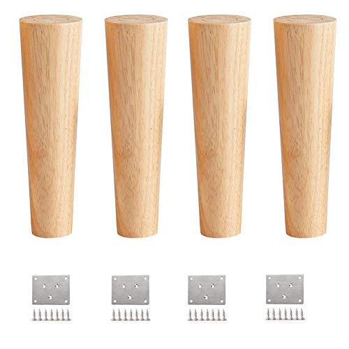 CXEGCCUF Holzmöbel Sofafüße Beine, Kommodenbeine Sofa-Ersatzbeine, Sofabeine, perfekt für Moderne Sofas, Couch, Bett, Sessel, Schrank, eine Vielzahl von Größen zur Auswahl (12 cm (5 Zoll)) von CXEGCCUF
