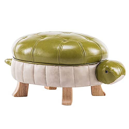 CXEGCCUF Kreativer Fußhocker, Schildkröten-Ottomane, Premium-Leder-Fußstützenhocker, Kinder-Ottomane-Sitz, Massivholz-Sofa-Fußhocker, Schuhwechselhocker, A-Aufbewahrung, 58 x 31 x 27 cm (23 CXEGCCUF Kreativer Fußhocker, Schildkröten-Ottomane, Premium-Leder-Fußstützenhocker, Kinder-Ottomane-Sitz, Massivholz-Sofa-Fußhocker, Schuhwechselhocker, A-Aufbewahrung, 58 x 31 x 27 cm (23 von CXEGCCUF