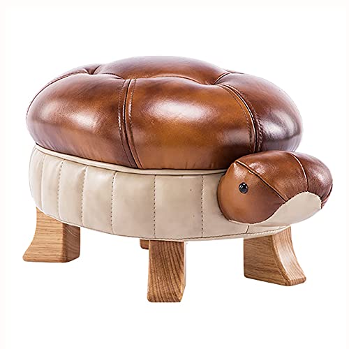 CXEGCCUF Kreativer Fußhocker, Schildkröten-Ottomane, Premium-Leder-Fußstützenhocker, Ottoman-Sitz für Kinder, Massivholz-Sofa-Fußhocker, Schuhwechselhocker, E-Storage 58x31x27cm (23x12x11in CXEGCCUF Kreativer Fußhocker, Schildkröten-Ottomane, Premium-Leder-Fußstützenhocker, Ottoman-Sitz für Kinder, Massivholz-Sofa-Fußhocker, Schuhwechselhocker, E-Storage 58x31x27cm (23x12x11in von CXEGCCUF