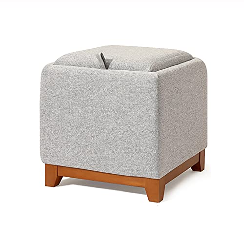 CXEGCCUF Massivholz Aufbewahrungshocker Würfel, Wohnzimmer Schlafzimmer Aufbewahrungsbox Sofa Hocker, Baumwollleinen Gepolsterter Ottoman Fußstütze Hocker Mit Lagerung-G 40x38x40cm(16x15x16 CXEGCCUF Massivholz Aufbewahrungshocker Würfel, Wohnzimmer Schlafzimmer Aufbewahrungsbox Sofa Hocker, Baumwollleinen Gepolsterter Ottoman Fußstütze Hocker Mit Lagerung-G 40x38x40cm(16x15x16 von CXEGCCUF