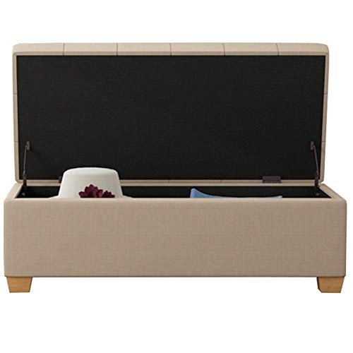 CXEGCCUF Osmanischer Fußhocker, 60 cm, rechteckige Sitzbank mit Stauraum, anhebbar, atmungsaktives Leinen, für Wohnzimmer und Schlafzimmer, Schuhwechselhocker, belastbar bis 150 kg, Ottoman CXEGCCUF Osmanischer Fußhocker, 60 cm, rechteckige Sitzbank mit Stauraum, anhebbar, atmungsaktives Leinen, für Wohnzimmer und Schlafzimmer, Schuhwechselhocker, belastbar bis 150 kg, Ottoman von CXEGCCUF