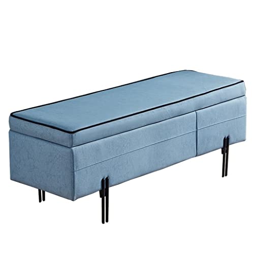 CXEGCCUF Osmanischer Fußhocker, Eingang zum Wohnzimmer, rechteckige Aufbewahrungsbox, Hocker am Bettende, bequemer technischer Stoff, gepolsterter Sitz, Rahmen aus Schmiedeeisen, Khakifarbe CXEGCCUF Osmanischer Fußhocker, Eingang zum Wohnzimmer, rechteckige Aufbewahrungsbox, Hocker am Bettende, bequemer technischer Stoff, gepolsterter Sitz, Rahmen aus Schmiedeeisen, Khakifarbe von CXEGCCUF
