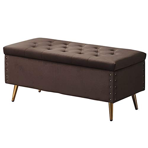 CXEGCCUF Osmanischer Fußhocker, Schuhwechselhocker für den Haushalt, Ruhehocker für Erwachsene, Samt, bequemer rechteckiger Sofasessel, Ottomane für Schlafzimmer und Wohnzimmer (Farbe: Brau CXEGCCUF Osmanischer Fußhocker, Schuhwechselhocker für den Haushalt, Ruhehocker für Erwachsene, Samt, bequemer rechteckiger Sofasessel, Ottomane für Schlafzimmer und Wohnzimmer (Farbe: Brau von CXEGCCUF