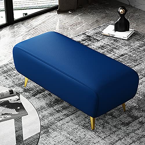 CXEGCCUF Premium Kunstleder Sitzbank,Moderne Fußbank Am Ende des Bettes,Schuhbank Im Eingangsbereich,Multifunktions-Rechteck-Ottomane Mit Gepolstertem Sitz-C 70x40x40cm(28x16x16inch) von CXEGCCUF