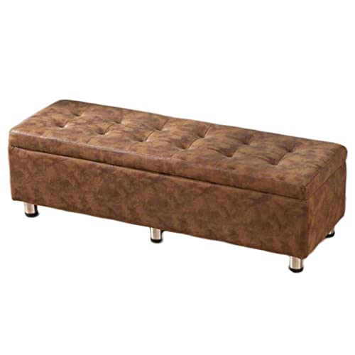 CXEGCCUF Sitzhocker mit Stauraum, multifunktionaler Sitz, gepolstert, getuftete Technologie, Stoff-Sitzhocker mit Stauraum, rechteckiger Fußhocker, Wechselschuhhocker, Aufbewahrungsbox mit von CXEGCCUF
