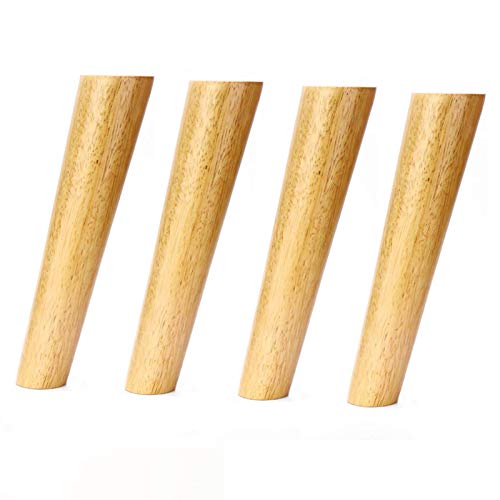 CXEGCCUF Sofabeine aus Holzmaterial, Stuhl, Bett, TV, Schrank, Couch, Tischfüße, Massivholz-Möbelbeine, Ersatz-Schrankfüße aus Gummiholz, DIY-Möbelbeine, konischer TV-Tisch/Schrank (Neigung CXEGCCUF Sofabeine aus Holzmaterial, Stuhl, Bett, TV, Schrank, Couch, Tischfüße, Massivholz-Möbelbeine, Ersatz-Schrankfüße aus Gummiholz, DIY-Möbelbeine, konischer TV-Tisch/Schrank (Neigung von CXEGCCUF