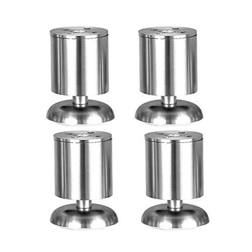 CXEGCCUF Tischbeine, Möbelfüße, Edelstahl, Schränke, Couchtisch, Bett, Stützbeine, Sofabeine, 4 Stück, verstellbar, vielseitig einsetzbar von CXEGCCUF