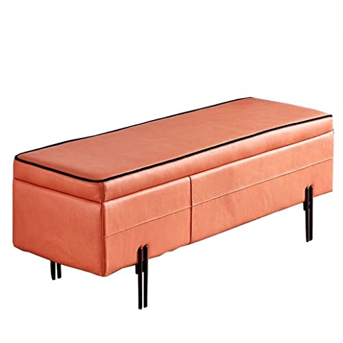 CXEGCCUF Zusammenklappbarer Ottoman mit Stauraum, Schuhwechselhocker, rechteckige Aufbewahrungsbox, Stoff mit Neuer Technologie, Rahmen aus Schmiedeeisen, bequem zum Sitzen, belastbar bis 2 CXEGCCUF Zusammenklappbarer Ottoman mit Stauraum, Schuhwechselhocker, rechteckige Aufbewahrungsbox, Stoff mit Neuer Technologie, Rahmen aus Schmiedeeisen, bequem zum Sitzen, belastbar bis 2 von CXEGCCUF
