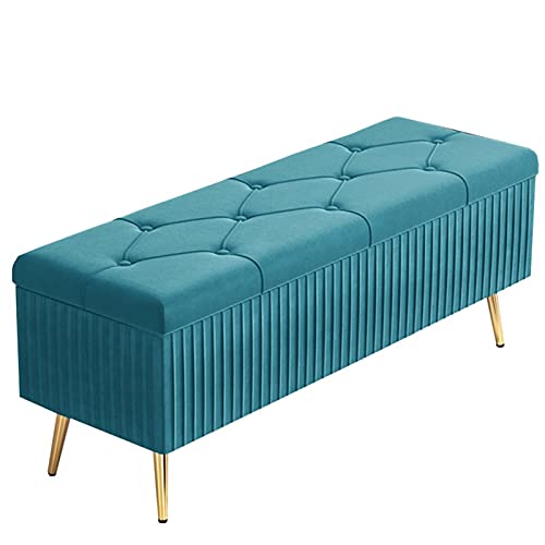 CXEGCCUF Zusammenklappbarer Ottoman mit Stauraum, Schuhwechselhocker aus Samt, mit 4 Metallbeinen, gepolsterter Fußhocker, Spielzeug-Aufbewahrungsbox für Schlafzimmer, Wohnzimmer, Flur, 80 CXEGCCUF Zusammenklappbarer Ottoman mit Stauraum, Schuhwechselhocker aus Samt, mit 4 Metallbeinen, gepolsterter Fußhocker, Spielzeug-Aufbewahrungsbox für Schlafzimmer, Wohnzimmer, Flur, 80 von CXEGCCUF