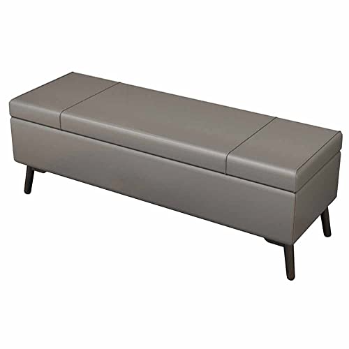 CXEGCCUF Zusammenklappbarer Ottoman mit Stauraum, Schuhwechselhocker für den Eingangsbereich, klappbares Sitzkissen, Sofahocker aus Kunstleder, belastbar bis 150 kg, 80 cm lang, Ottomane (F CXEGCCUF Zusammenklappbarer Ottoman mit Stauraum, Schuhwechselhocker für den Eingangsbereich, klappbares Sitzkissen, Sofahocker aus Kunstleder, belastbar bis 150 kg, 80 cm lang, Ottomane (F von CXEGCCUF
