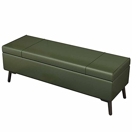 CXEGCCUF Zusammenklappbarer Ottoman mit Stauraum, Schuhwechselhocker für den Eingangsbereich, klappbares Sitzkissen, Sofahocker aus Kunstleder, belastbar bis 150 kg, 80 cm lang, Ottomane (F CXEGCCUF Zusammenklappbarer Ottoman mit Stauraum, Schuhwechselhocker für den Eingangsbereich, klappbares Sitzkissen, Sofahocker aus Kunstleder, belastbar bis 150 kg, 80 cm lang, Ottomane (F von CXEGCCUF