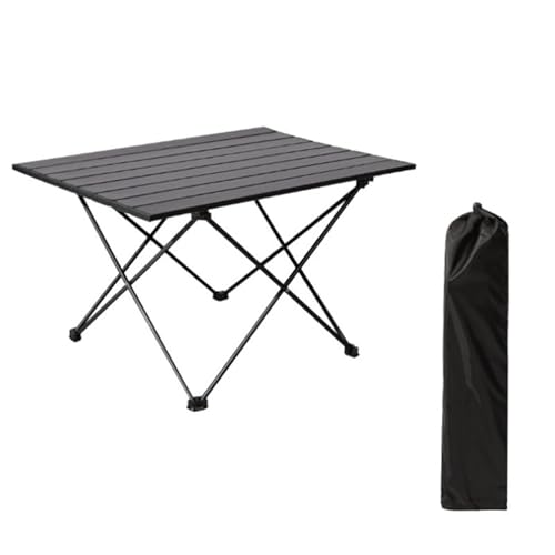 CXFSCD Klapptisch Campingtisch mit Tasche, Leicht und einfach zu tragen, stabile Tragfähigkeit, für Picknick Angeln Reisen Wandern(Size:M,Color:A) von CXFSCD