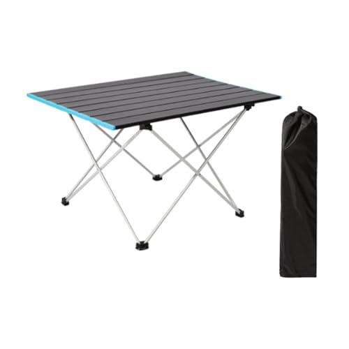 CXFSCD Klapptisch Campingtisch mit Tasche, Leicht und einfach zu tragen, stabile Tragfähigkeit, für Picknick Angeln Reisen Wandern(Size:M,Color:B) von CXFSCD