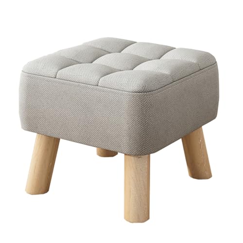 CXFSCD Solider Haushaltshocker, Schuhwechsel Hocker, Abnehmbar und waschbar stapelbar, stabil und belastbar, für Eingang Wohnzimmer Sofa(Size:26CM,Color:grau) von CXFSCD