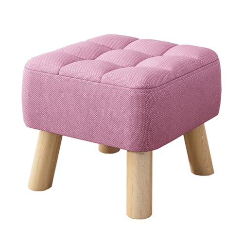 CXFSCD Solider Haushaltshocker, Schuhwechsel Hocker, Abnehmbar und waschbar stapelbar, stabil und belastbar, für Eingang Wohnzimmer Sofa(Size:34CM,Color:Purple) von CXFSCD