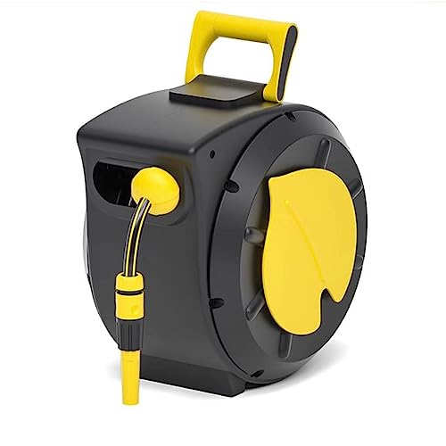 CXGFRGH Wasserschlauchaufbewahrung, 30 m/100 Fuß automatisch einziehbarer Gartenschlauch, tragbare, um 180 ° schwenkbare Schlauchbox zur Wandmontage mit Sprühdüse und Schlauchaufrollerwagen CXGFRGH Wasserschlauchaufbewahrung, 30 m/100 Fuß automatisch einziehbarer Gartenschlauch, tragbare, um 180 ° schwenkbare Schlauchbox zur Wandmontage mit Sprühdüse und Schlauchaufrollerwagen von CXGFRGH