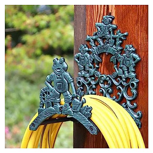 CXGFRGH Wasserschlauchaufbewahrung， An der Wand montierter Wasserschlauchhalter, Wandbehang-Schlauchständer, Schlauchaufroller-Aufbewahrung, Metall-Schlauchständer, Schlauchaufroller-Wagen von CXGFRGH