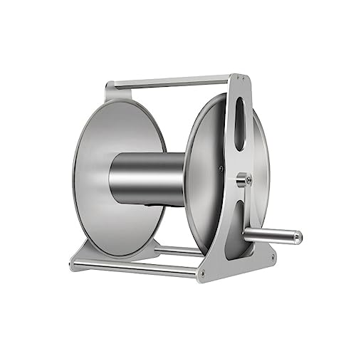 Wasserschlauchaufbewahrung， Schlauchaufroller, praktische Aufroller, tragbarer Schlauchhalter, Gartenschlauchaufbewahrung, Wasserschlauchhalter, Metall-Wasserschlauchaufroller, Gartenschlauchständer von CXGFRGH