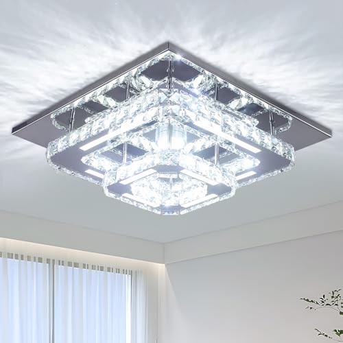 CXGLEAMING Kristall Kronleuchter LED Deckenleuchte Wohnzimmer Deckenlampe Schlafzimmer Kronleuchter Moderner Kronleuchter Kristall Pendelleuchte Quadrat Hängelampe Esstisch Badezimmer Lampe Decke CXGLEAMING Kristall Kronleuchter LED Deckenleuchte Wohnzimmer Deckenlampe Schlafzimmer Kronleuchter Moderner Kronleuchter Kristall Pendelleuchte Quadrat Hängelampe Esstisch Badezimmer Lampe Decke von CXGLEAMING