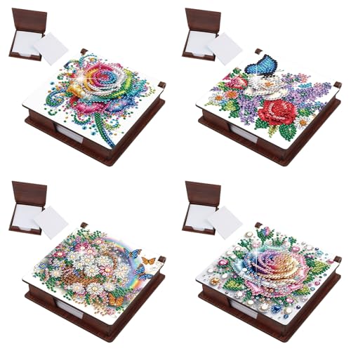 CXINLky 5D Diamond Art Painting Zettelbox aus Holz, DIY Diamond Art Zettelkasten mit 160 Blatt weiss, Notizzettel Box, Zettelkasten Notizfeld 12x8x6cm-4 Stuck-F CXINLky 5D Diamond Art Painting Zettelbox aus Holz, DIY Diamond Art Zettelkasten mit 160 Blatt weiss, Notizzettel Box, Zettelkasten Notizfeld 12x8x6cm-4 Stuck-F von CXINLky