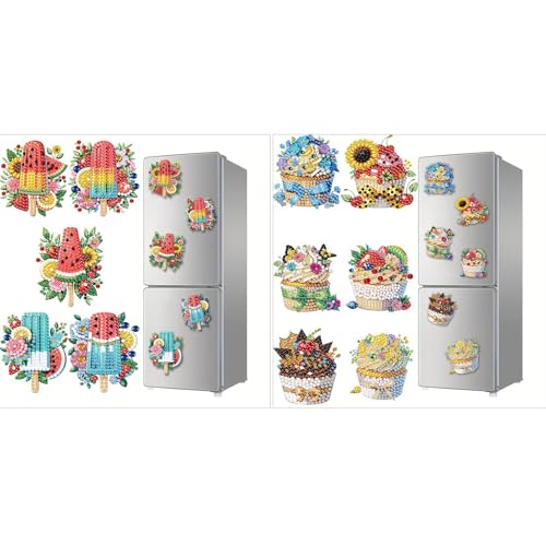 CXINLky DIY Diamond Art Painting Kühlschrankmagnete, Kreatives Diamant Malerei Kühlschrank Magnete Kits Home Dekoration für Whiteboard, Pinnwand, Kühlschrank, Magnettafel-2 Stuck-A CXINLky DIY Diamond Art Painting Kühlschrankmagnete, Kreatives Diamant Malerei Kühlschrank Magnete Kits Home Dekoration für Whiteboard, Pinnwand, Kühlschrank, Magnettafel-2 Stuck-A von CXINLky