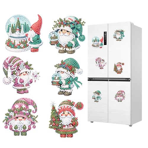 CXINLky DIY Diamond Art Painting Kühlschrankmagnete, WeihnachtsZwerg Diamant Malerei Kühlschrank Magnete Kits Home Dekoration für Kühlschrank, Magnettafel, Pinnwand, Whiteboard-05 CXINLky DIY Diamond Art Painting Kühlschrankmagnete, WeihnachtsZwerg Diamant Malerei Kühlschrank Magnete Kits Home Dekoration für Kühlschrank, Magnettafel, Pinnwand, Whiteboard-05 von CXINLky