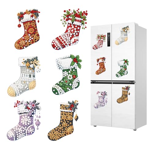 CXINLky DIY Diamond Art Painting Kühlschrankmagnete, Weihnachtsstrümpfe Diamant Malerei Kühlschrank Magnete Kits Home Dekoration für Kühlschrank, Magnettafel, Pinnwand, Whiteboard-02 CXINLky DIY Diamond Art Painting Kühlschrankmagnete, Weihnachtsstrümpfe Diamant Malerei Kühlschrank Magnete Kits Home Dekoration für Kühlschrank, Magnettafel, Pinnwand, Whiteboard-02 von CXINLky