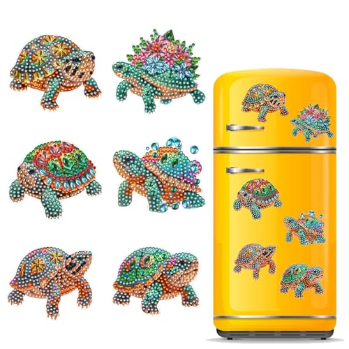 CXINLky DIY Diamond Art Painting Kühlschrankmagnete,5D Kreatives Diamant Malerei Kühlschrank Magnete Kits Home Dekoration für Kühlschrank, Magnettafel, Whiteboard-02-Meeresschildkröte CXINLky DIY Diamond Art Painting Kühlschrankmagnete,5D Kreatives Diamant Malerei Kühlschrank Magnete Kits Home Dekoration für Kühlschrank, Magnettafel, Whiteboard-02-Meeresschildkröte von CXINLky