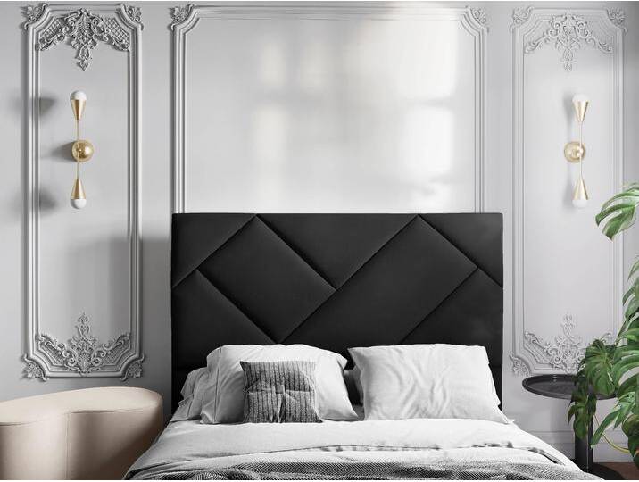 CXL by Christian Lacroix Kopfteil Alpilles Samt Schwarz Samt 160x120x7 cm NADUVI von CXL-BY-CHRISTIAN-LACROIX