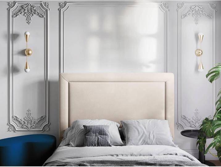 CXL by Christian Lacroix Kopfteil Marie Samt Beige Samt 180x120x7 cm NADUVI von CXL-BY-CHRISTIAN-LACROIX