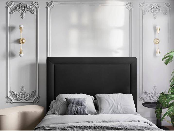 CXL by Christian Lacroix Kopfteil Marie Samt Schwarz Samt 160x120x7 cm NADUVI von CXL-BY-CHRISTIAN-LACROIX