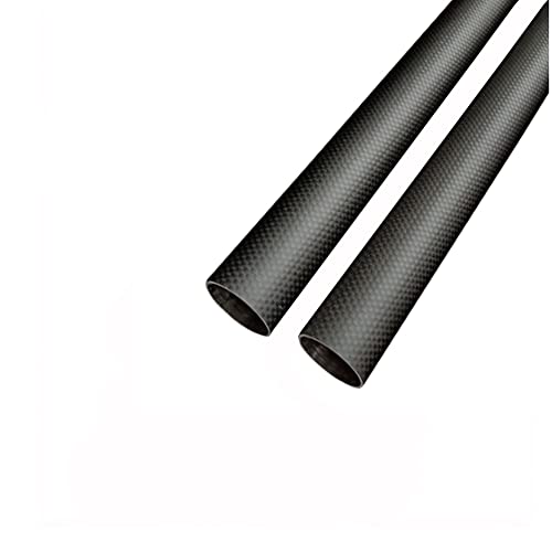(2 Stück) 3K-Kohlefaser-Rohr, matt, einfarbig gewebt, Länge 500 mm, Außendurchmesser 17 mm, Innendurchmesser 16 mm. von CXM WLONG 'ART