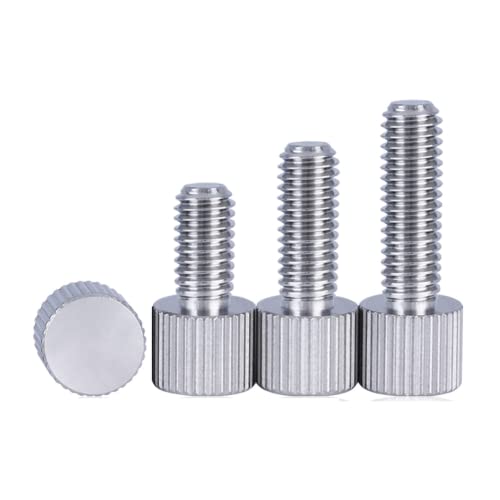 10 Stück 303 Edelstahlgewinde mit flachem Kopf gerändelte Rändelschraube M2,5 x 12 mm. 10 Stück 303 Edelstahlgewinde mit flachem Kopf gerändelte Rändelschraube M2,5 x 12 mm. von CXM WLONG 'ART