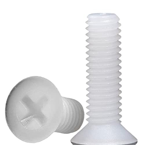 200 Stück Nylon-Kunststoff-Senkkopf-Kreuzschlitzschrauben M2 x 6 mm für Stabilität der Befestigung von Objekten. 200 Stück Nylon-Kunststoff-Senkkopf-Kreuzschlitzschrauben M2 x 6 mm für Stabilität der Befestigung von Objekten. von CXM WLONG 'ART