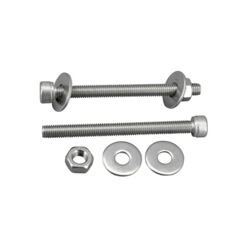 5 Stück 304 Edelstahl Inbus-Gewindepfosten-Set für oder robuste Flachhebel M6 x 150 mm. von CXM WLONG 'ART
