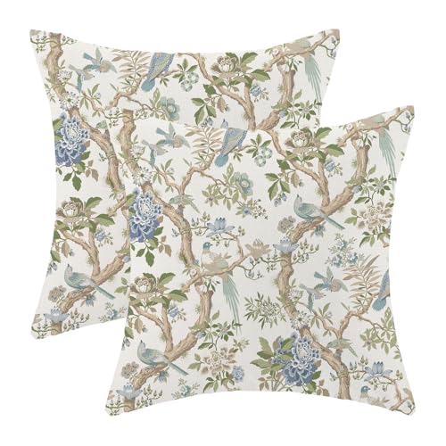 CXMEIFLY Chinoiserie Frühlings-Kissenbezüge, 50,8 x 50,8 cm, für Garten/Couch, Bett-Dekoration, für Couch, Bett, Dekoration, 50,8 x 50,8 cm, 2 Stück von CXMEIFLY
