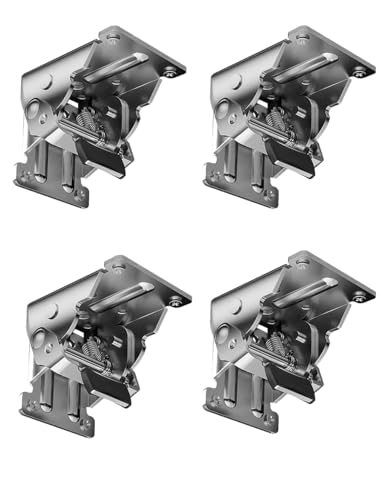 4 Stück selbstsichernde Klapphalterungen für Tischbeine, robustes 90° Feststellscharnier mit Schrauben - 6,8 x 6,3 cm faltbare Beinstütze, 227 kg Gewichtskapazität für Werkbank, DIY-Plattform 4 Stück selbstsichernde Klapphalterungen für Tischbeine, robustes 90° Feststellscharnier mit Schrauben - 6,8 x 6,3 cm faltbare Beinstütze, 227 kg Gewichtskapazität für Werkbank, DIY-Plattform von CXML&DASHE